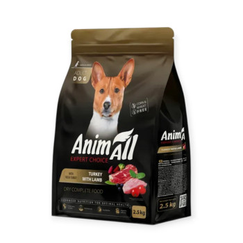 Animall Dog Turkey & Lamb Medium Breed для собак средних пород, с индейкой и ягнятиной - 2,5 кг
