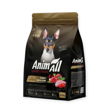 Animall Dog Turkey & Lamb Small Breed для собак малых пород, с индейкой и ягнятиной - 2,5 кг