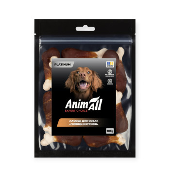 AnimAll Platinum лакомство для собак, голени с курицей - 200 г