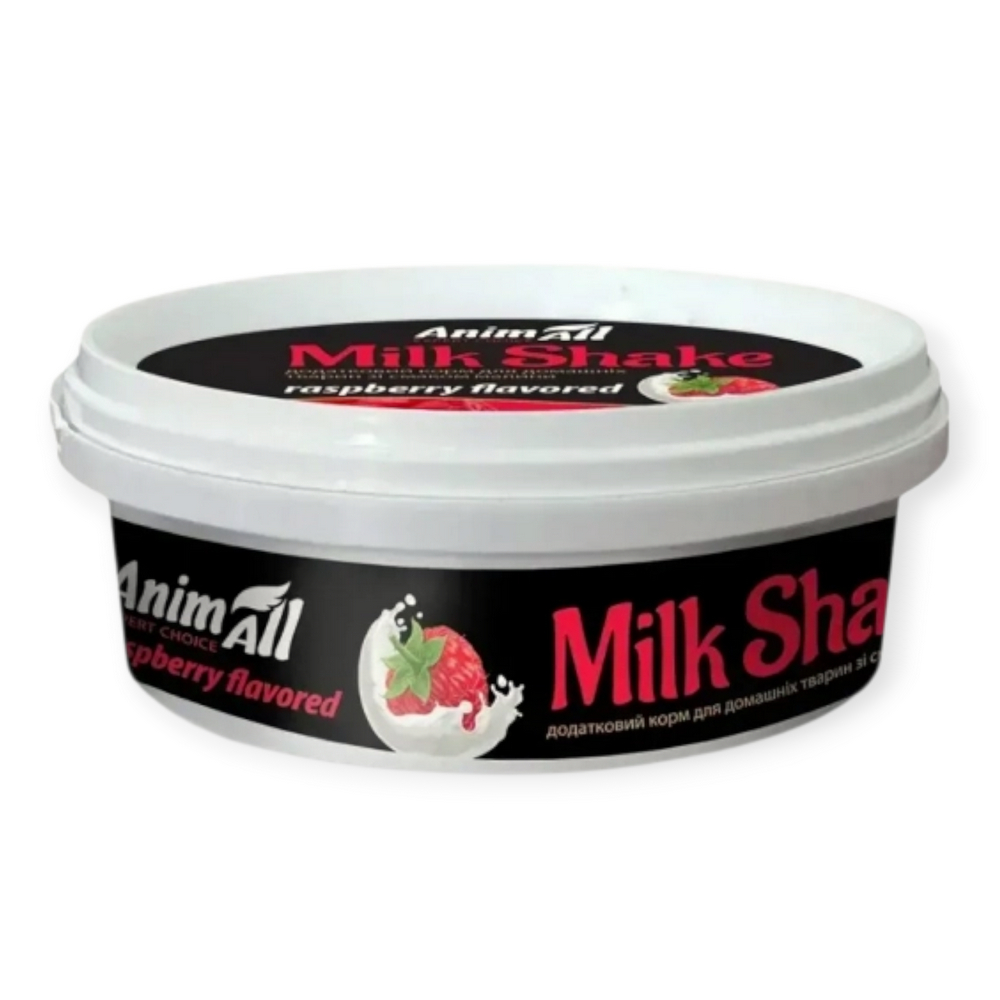 AnimAll MilkShake ласощі для котів та собак, з малиною - 30 г