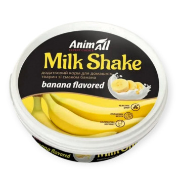 AnimAll MilkShake лакомства для кошек и собак, с бананом - 30 г