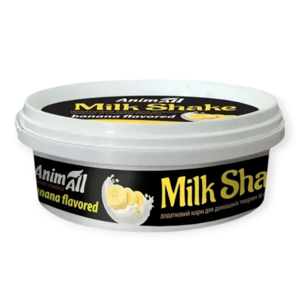 AnimAll MilkShake ласощі для котів та собак, з бананом - 30 г