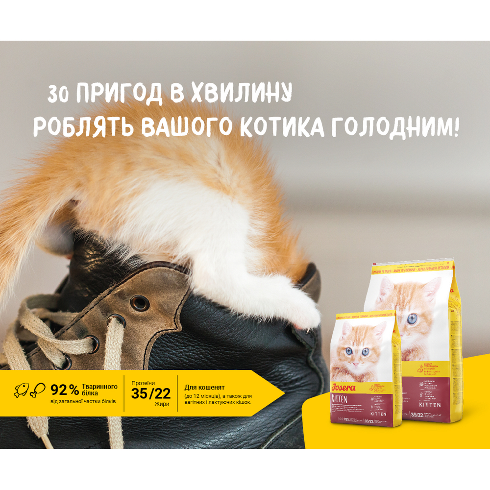 Josera Kitten корм для котят, беременных и кормящих кошек - 2 кг