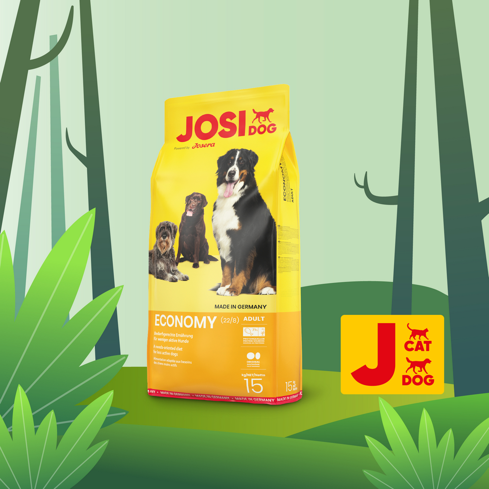 Josera JosiDog Economy корм для малоактивних собак, з м'ясом - 15 кг