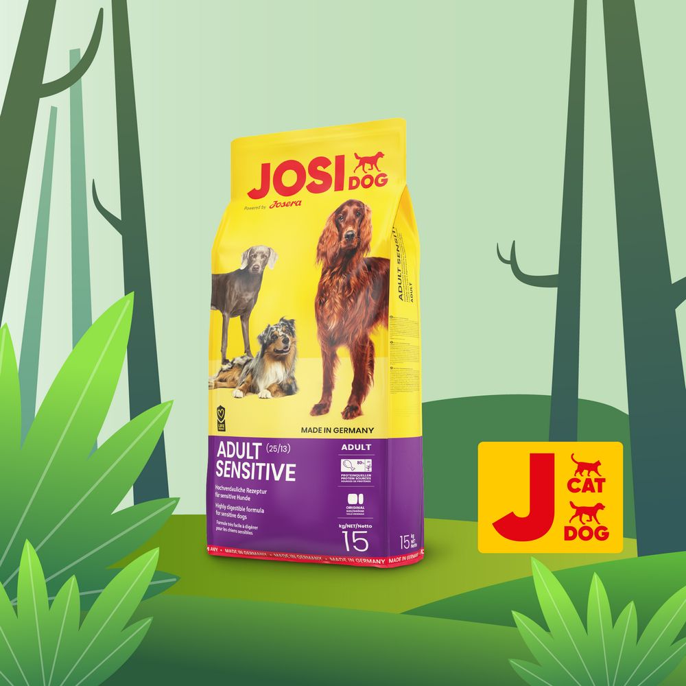 Josera JosiDog Adult Sensitive корм для собак с чувствительным пищеварением - 15 кг