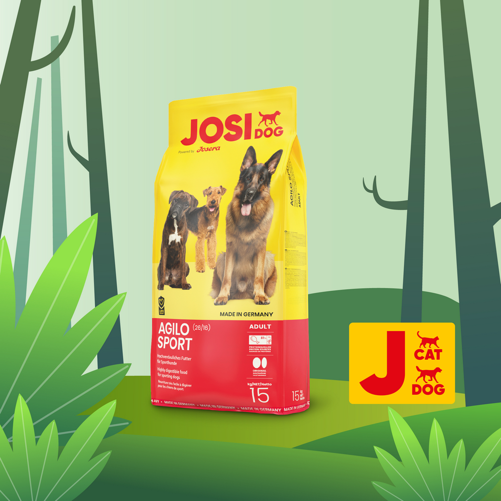 Josera JosiDog Agilo Sport корм для собак з високим фізичним навантаженням  - 15 кг