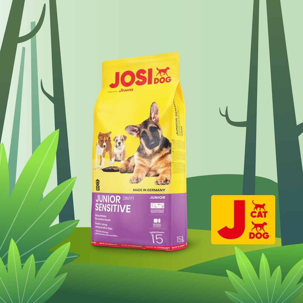 Josera JosiDog Junior Sensitive корм для цуценят з чутливим травленням - 15 кг