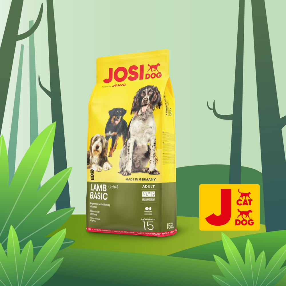 Josera JosiDog Lamb Basic корм для собак, з ягням - 15 кг