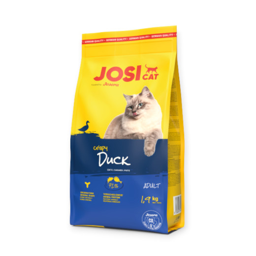 Josera JosiCat Crispy Duck корм для кошек с нормальным уровнем активности, с уткой - 1,9 кг