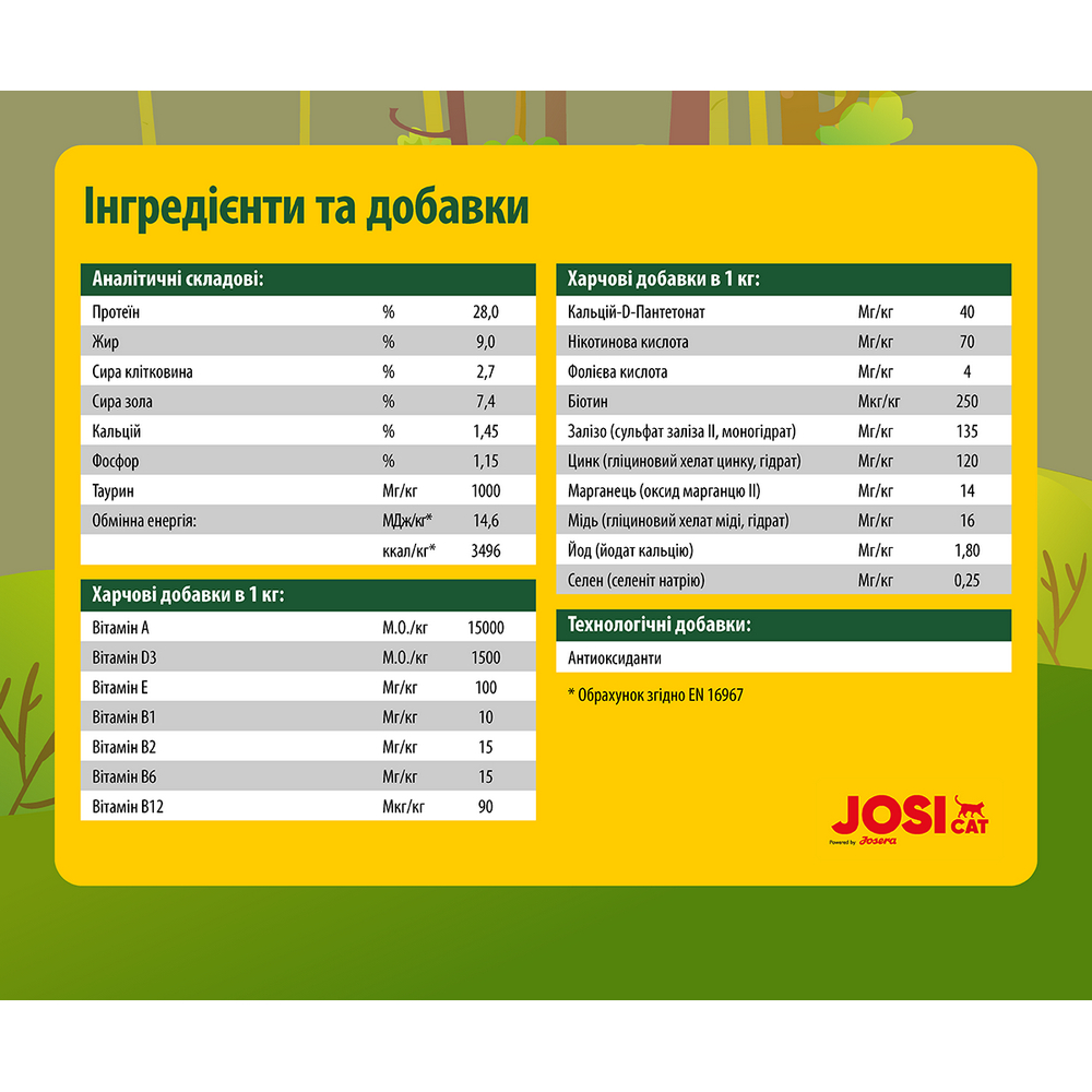 Josera JosiCat Crunchy Chicken корм для кошек, с курицей - 10 кг