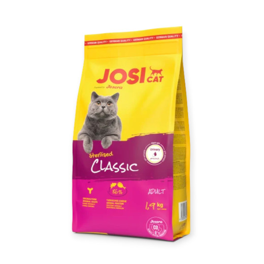 Josera JosiCat Sterilised Classic корм для стерилизованных и кастрированных кошек, с лососем - 1,9 кг