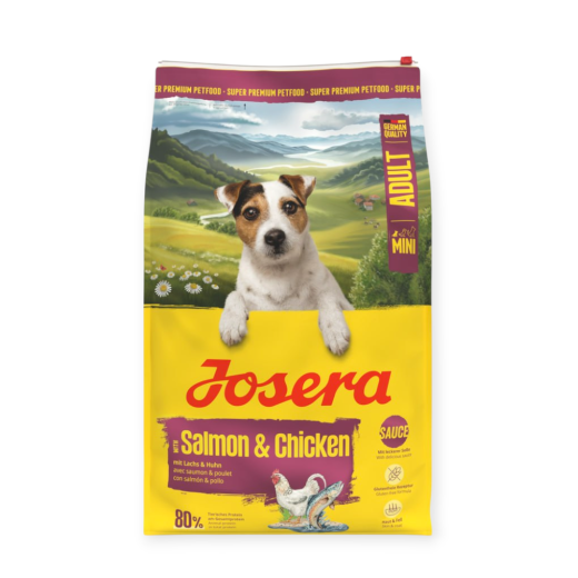 Josera Mini Salmon & Chicken для требовательных собак малых пород, с лососем и курицей - 10 кг