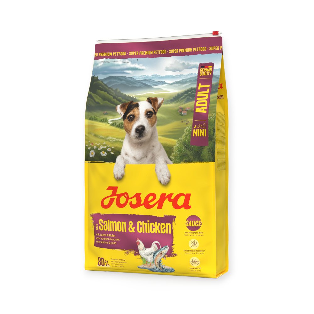 Josera Mini Salmon & Chicken для вибагливих собак малих порід, з лососем та куркою - 10 кг