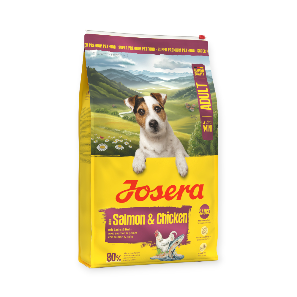 Josera Mini Salmon & Chicken для вибагливих собак малих порід, з лососем та куркою - 10 кг