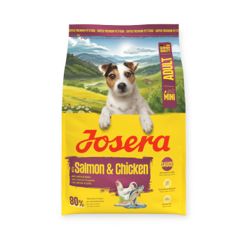 Josera Mini Salmon & Chicken для вибагливих собак малих порід, з лососем та куркою - 3 кг