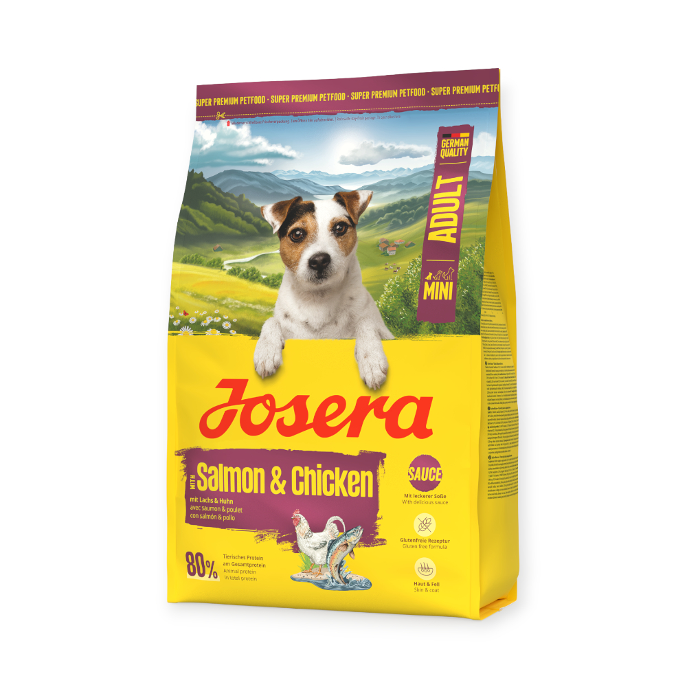Josera Mini Salmon & Chicken для вибагливих собак малих порід, з лососем та куркою - 3 кг