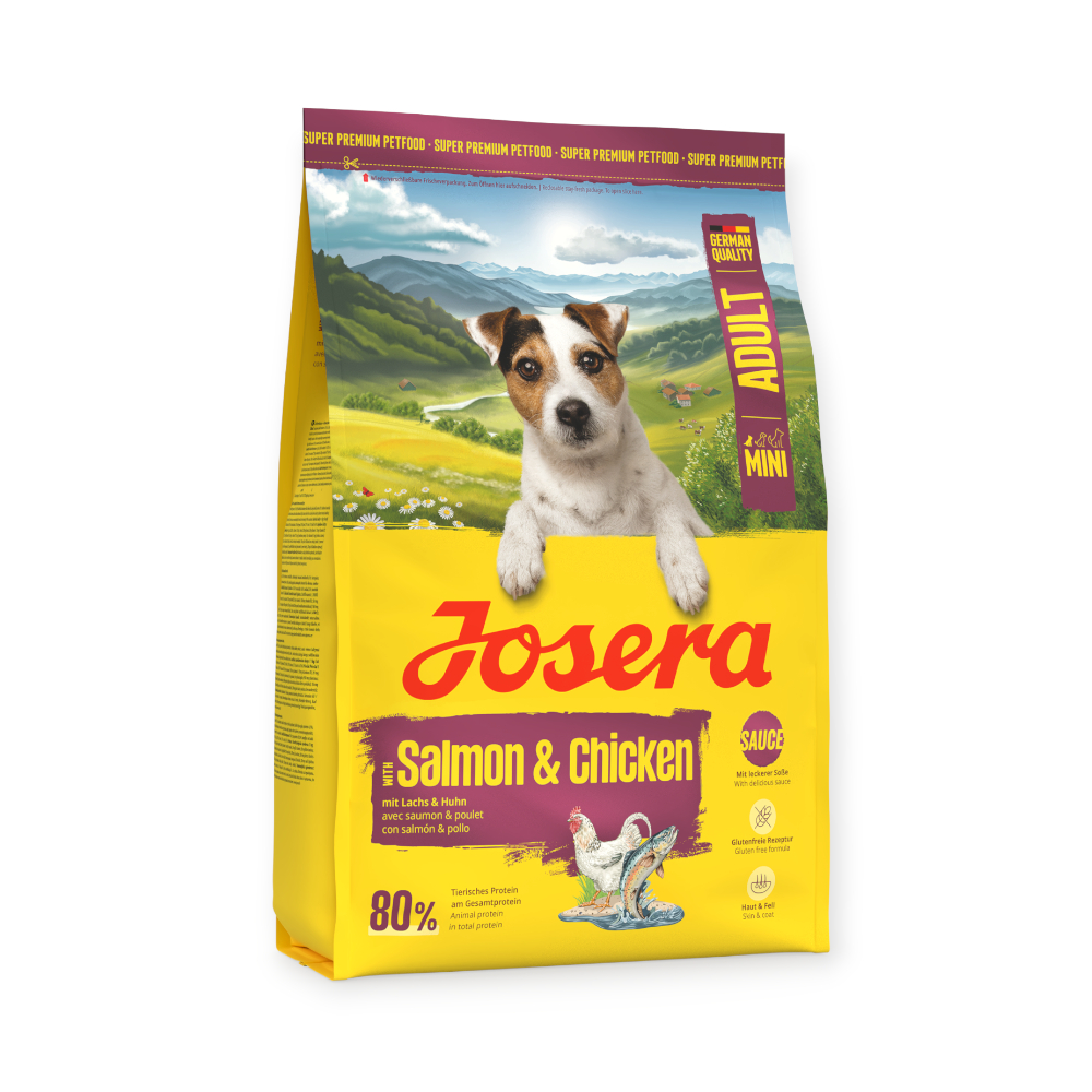 Josera Mini Salmon & Chicken для вибагливих собак малих порід, з лососем та куркою - 3 кг