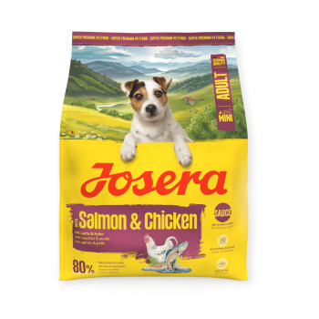 Josera Mini Salmon & Chicken для вибагливих собак малих порід, з лососем та куркою - 900 г х 5 шт