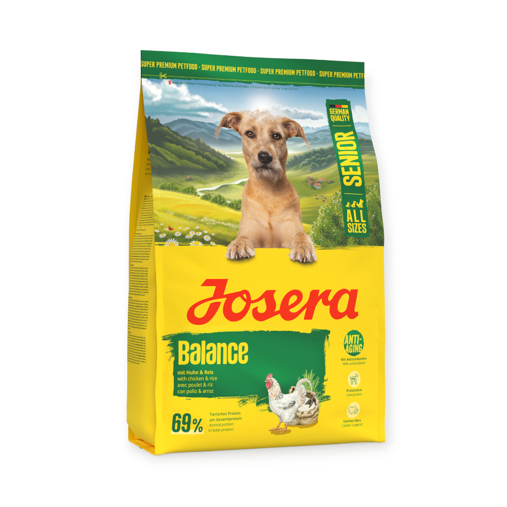 Josera Dog Balance корм для малоактивных пожилых собак, с курицей и рисом - 3 кг