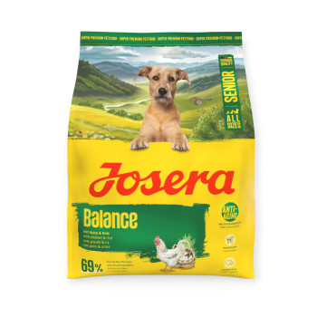 Josera Dog Balance корм для малоактивных пожилых собак, с курицей и рисом - 900 г х 5 шт
