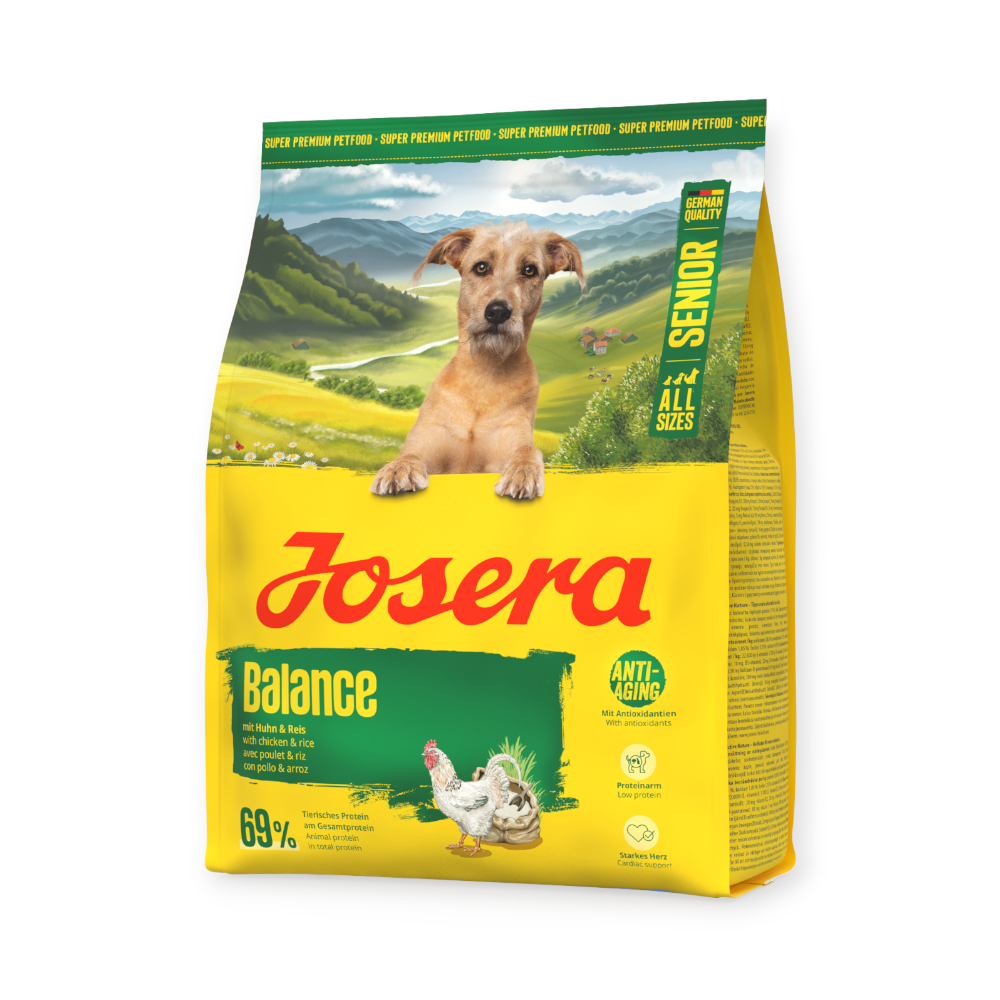 Josera Dog Balance корм для малоактивних літніх собак, з куркою та рисом - 900 г х 5 шт