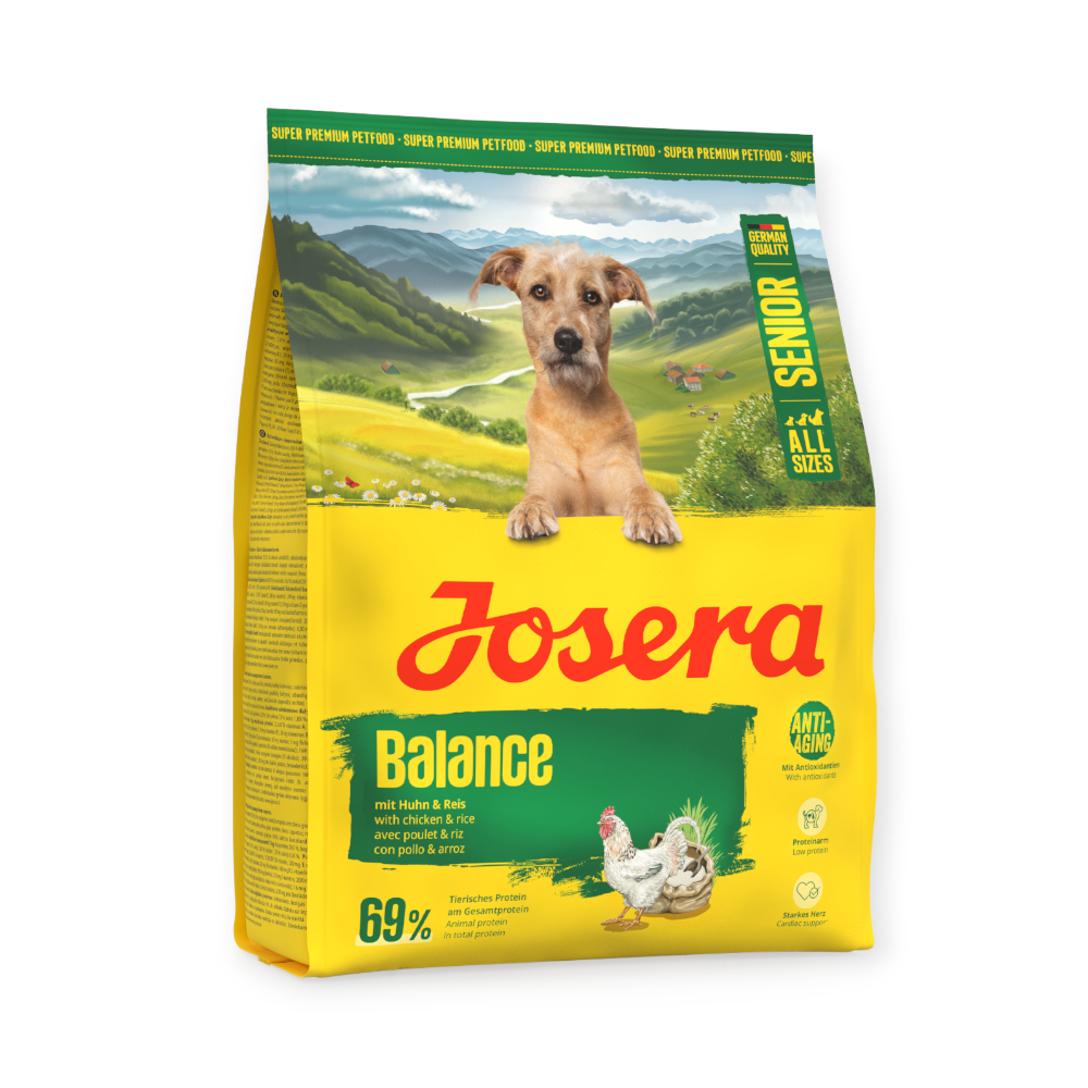 Josera Dog Balance корм для малоактивних літніх собак, з куркою та рисом - 900 г х 5 шт
