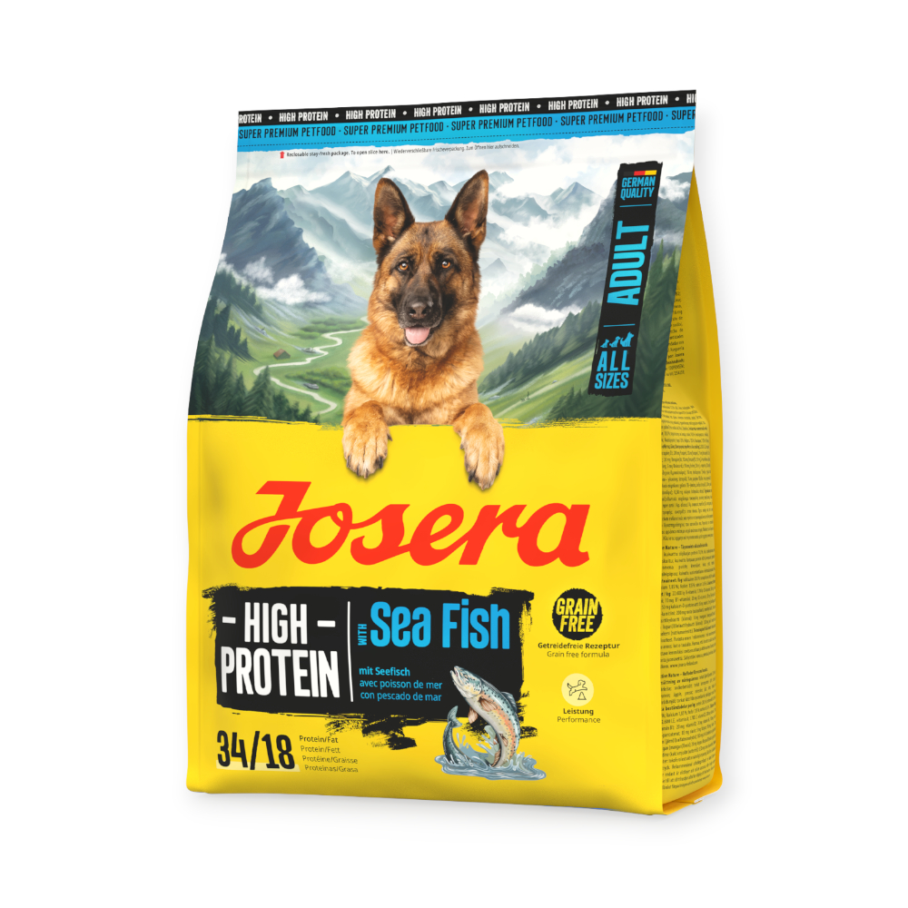 Josera High Protein Adult Sea Fish корм для активних собак, з морською рибою - 900 г х 5 шт