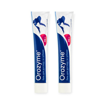 Orozyme гель для борьбы с проблемами зубов и десен у собак и кошек - 70 г х 2 шт