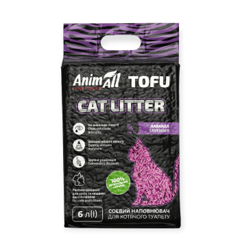 AnimAll Tofu соєвий наповнювач, з ароматом лаванди - 6 л