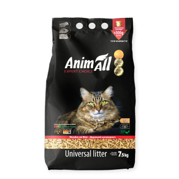 AnimAll деревний наповнювач, без аромату - 7,5 кг