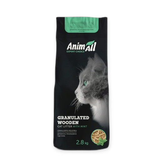 AnimAll деревний наповнювач, з ароматом м'яти - 2,8 кг