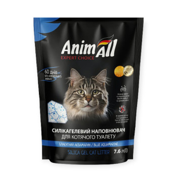 AnimAll силікагелевий наповнювач, Блакитний аквамарин - 7,6 л