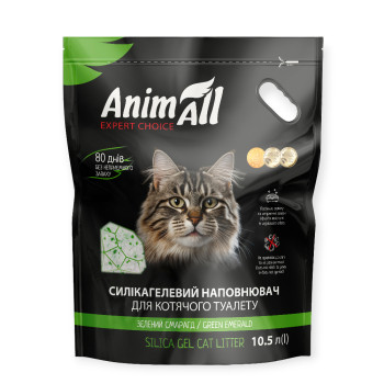 AnimAll силікагелевий наповнювач, Зелений смарагд - 10,5 л