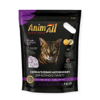 AnimAll силікагелевий наповнювач, Фіолетовий аметист - 7,6 л