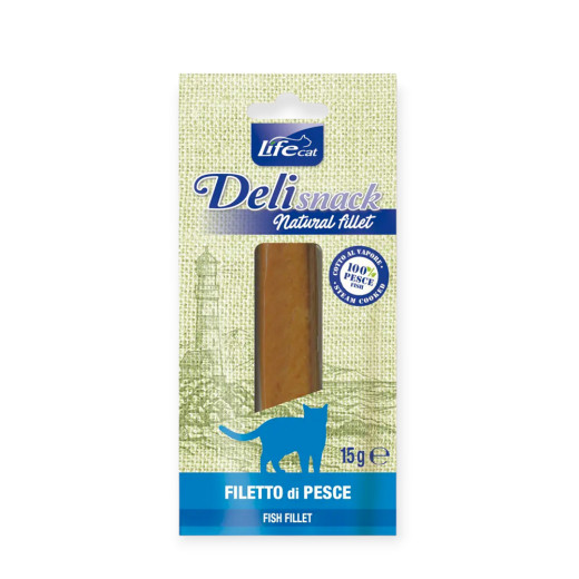 LifeCat Delisnack Fish  ласощі для котів, з тунцем - 15 г