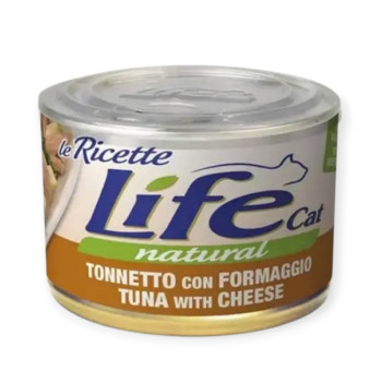 LifeCat Le Ricette влажный корм для кошек с тунцем и сыром - 150 г