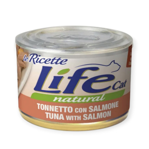 LifeCat Le Ricette влажный корм для кошек с тунцем и лососем - 150 г
