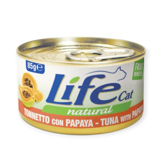 LifeCat вологий корм для котів, з тунцем та папаєю - 85 г