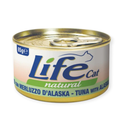Lifecat вологий корм для котів, з тунцем та тріскою - 85 г