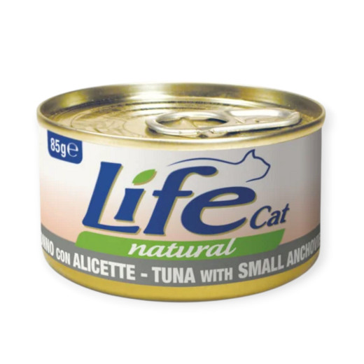 LifeCat вологий корм для котів, з тунцем та анчоусом - 85 г