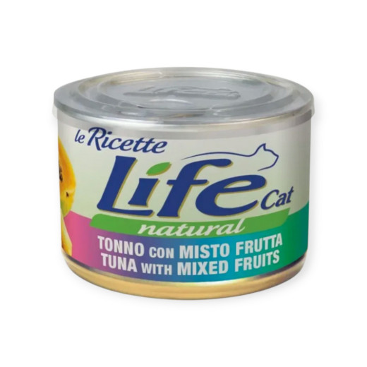 LifeCat Le Ricette вологий корм для котів, з тунцем та фруктовим міксом - 150 г
