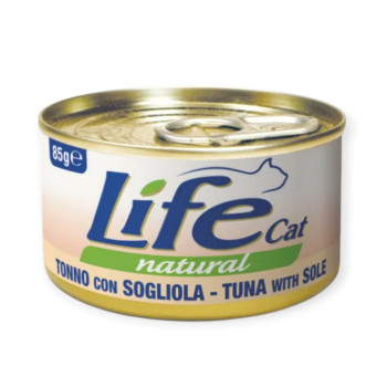 LifeCat вологий корм для котів, з тунцем та камбалою - 85 г
