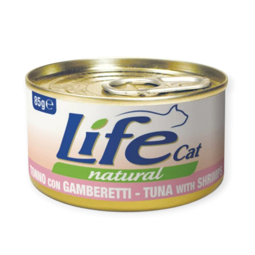 Lifecat вологий корм для котів з тунцем та креветками - 85 г