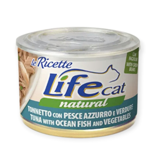 LifeCat Le Ricette влажный корм для кошек с тунцем и океанической рыбой - 150 г