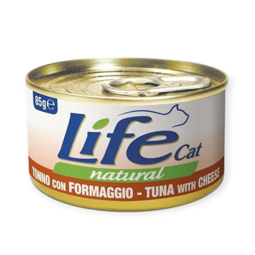 LifeCat вологий корм для котів, з тунцем та сиром - 85 г