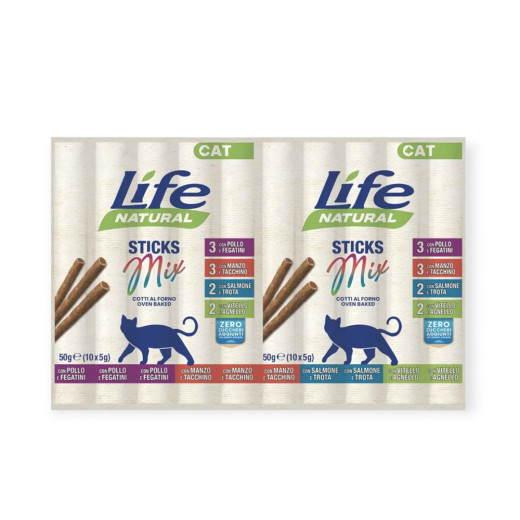 LifeCat Sticks Mix ласощі для котів - 50 г