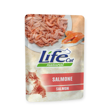 LifeCat пауч для котів, з лососем - 70 г