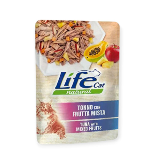 LifeCat пауч для кошек с тунцем и фруктовым миксом - 70 г