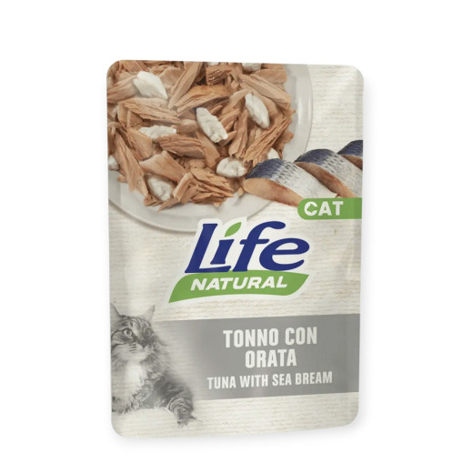LifeCat пауч для кошек, с тунцем и дорадо - 70 г