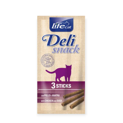 LifeCat Sticks Deli Snack ласощі для котів, з куркою та качкою - 15 г